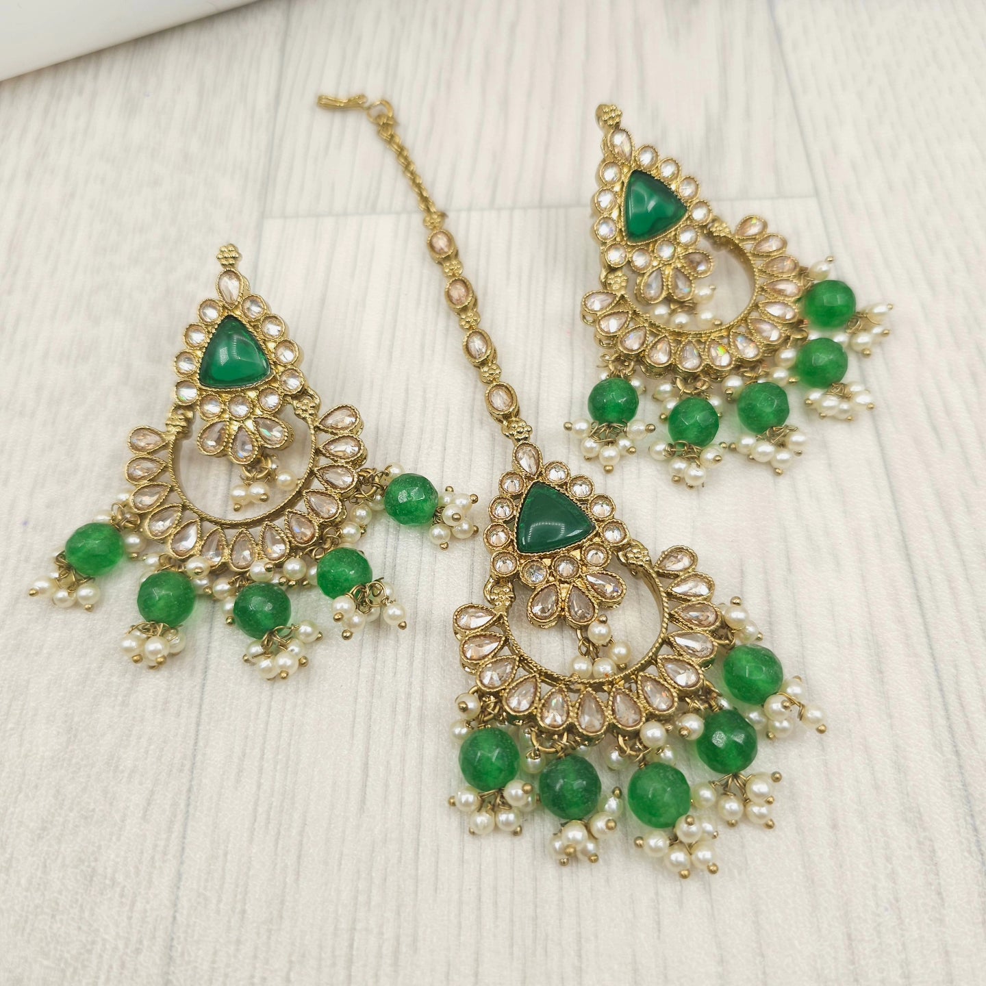 Sharia Earrings and Tikka Set