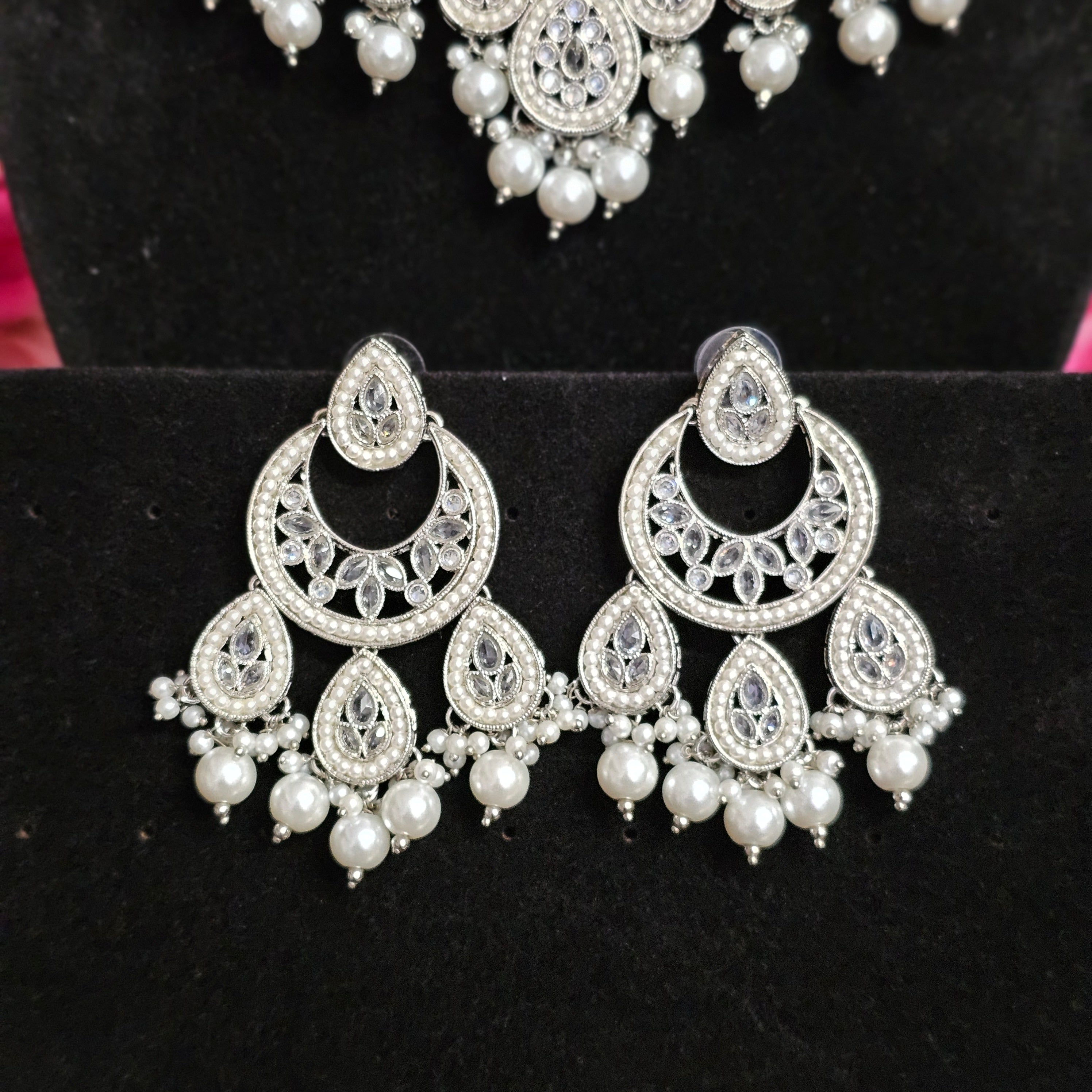 Heeriye Silver Polki Jewellery Set