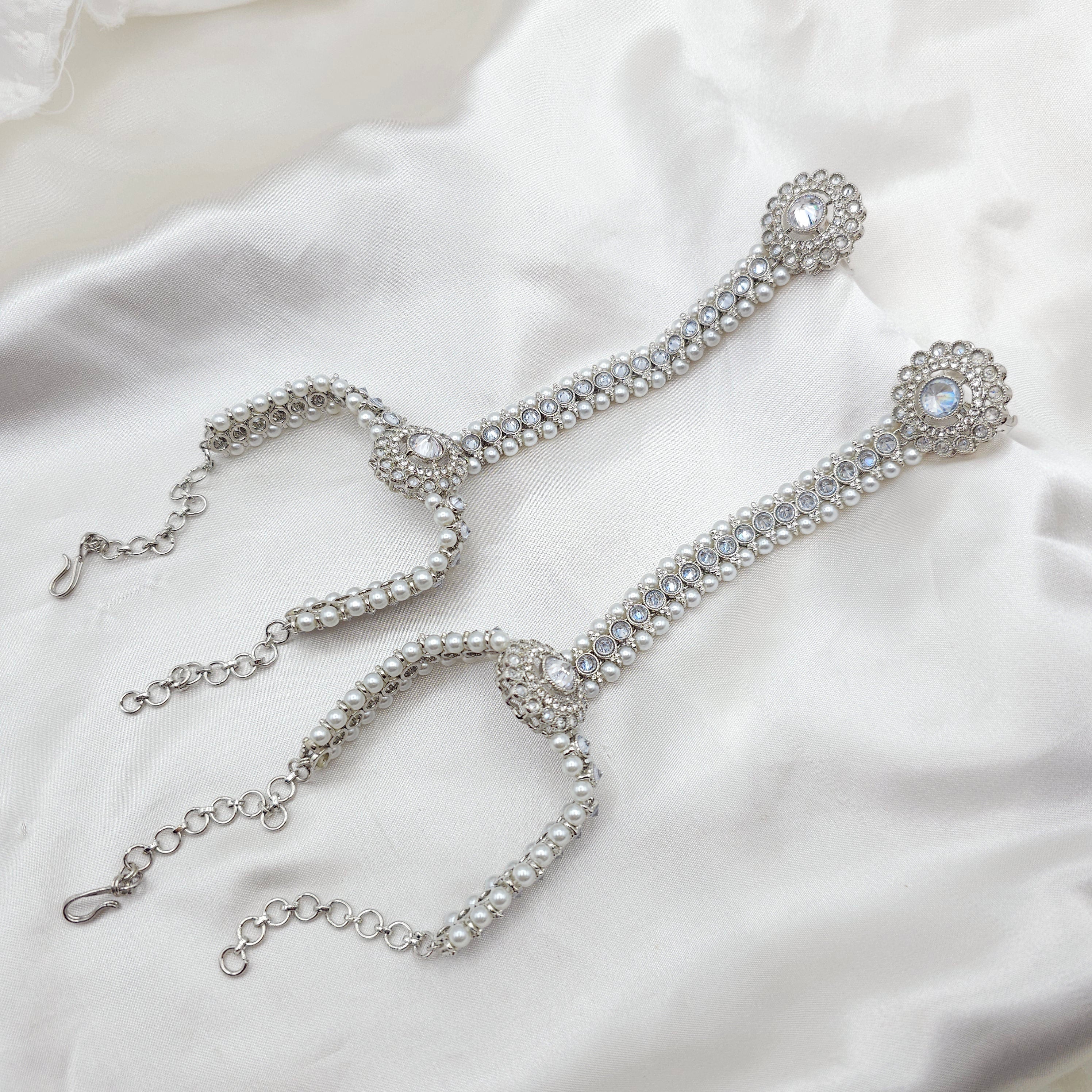 FFJ Kundan Hathphool Hand Harness