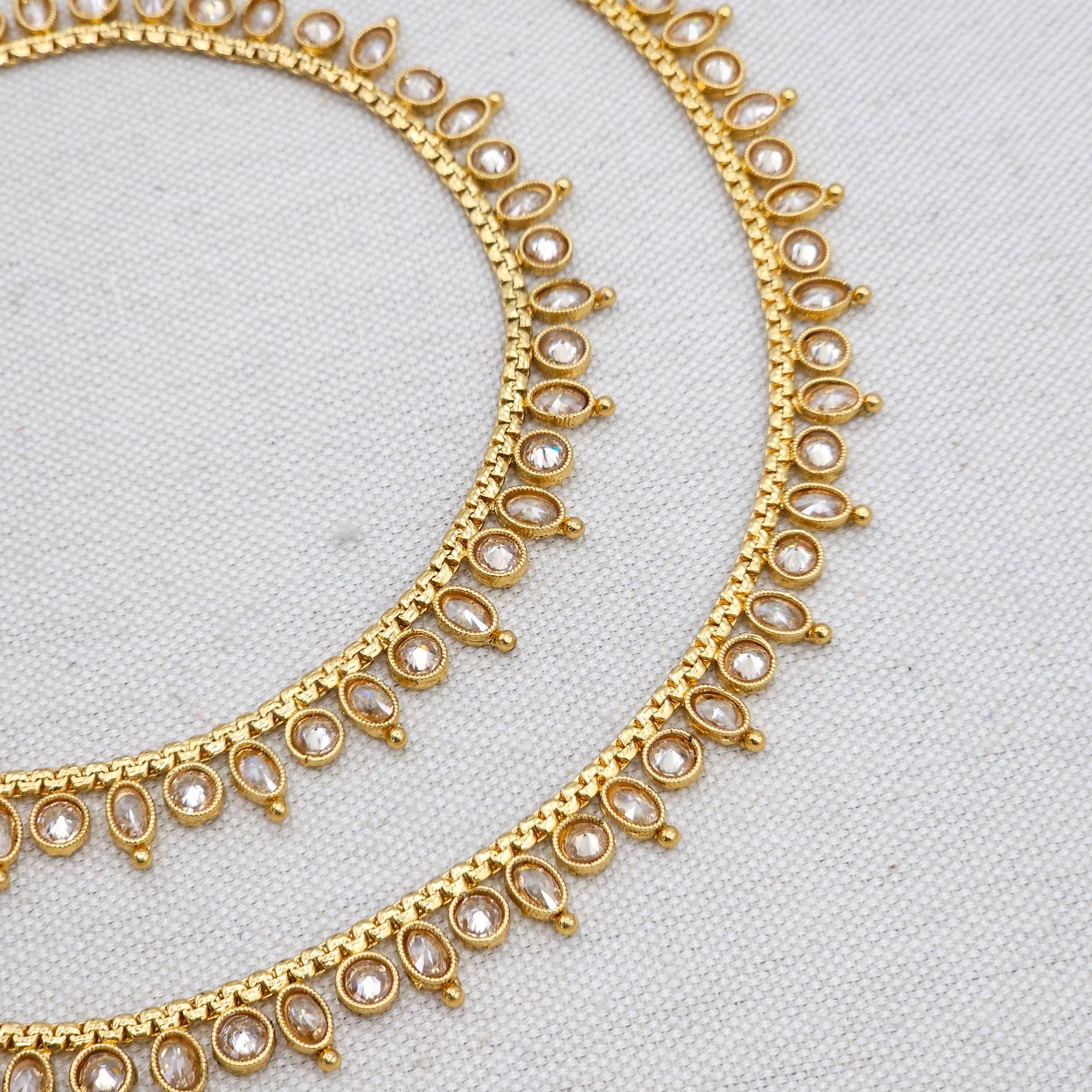 Roma Gold Plated polki Anklets