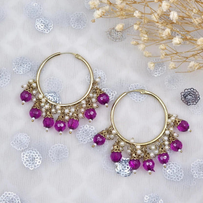 Sanjana - Hoop Earrings - Fancy Fab Jewels