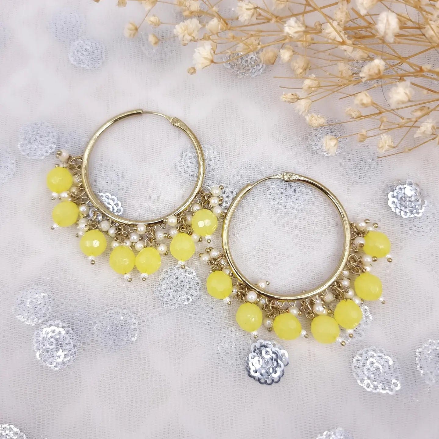 Sanjana - Hoop Earrings - Fancy Fab Jewels