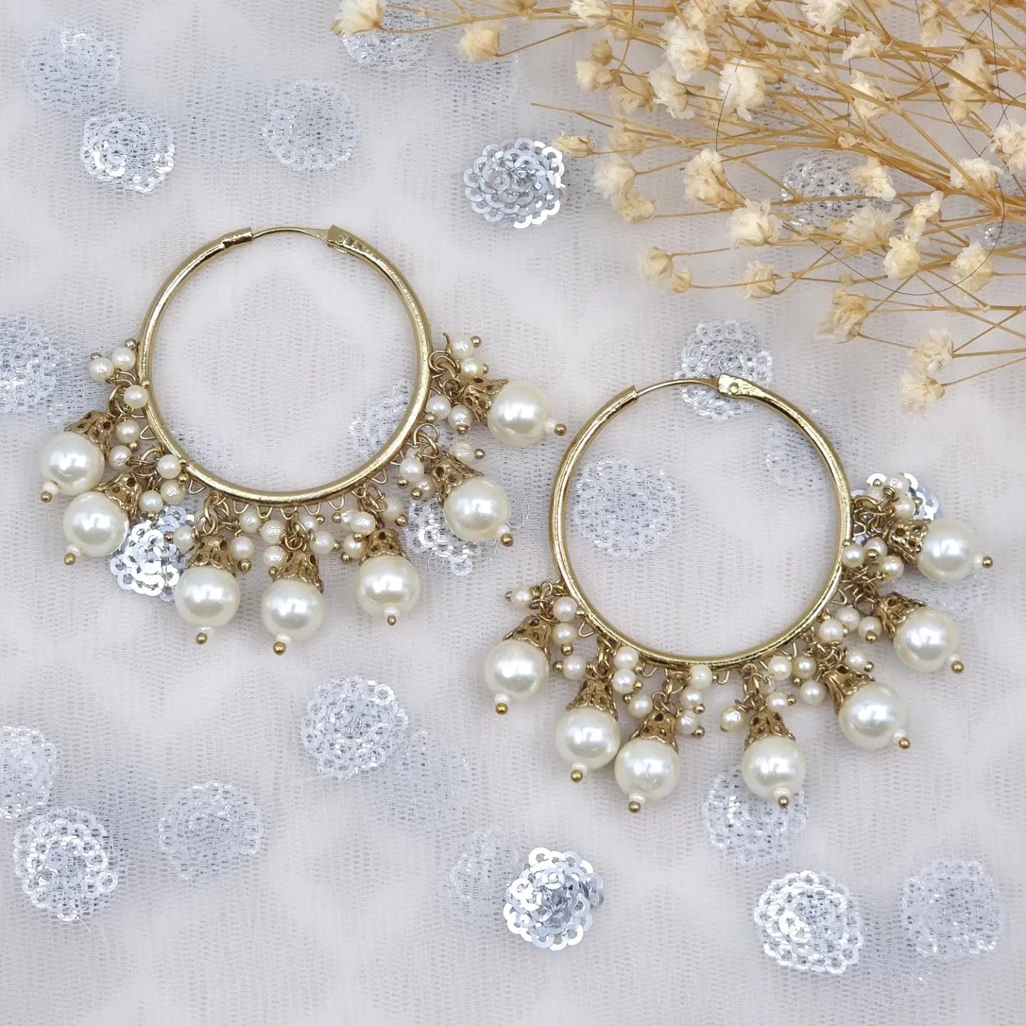 Sanjana - Hoop Earrings - Fancy Fab Jewels